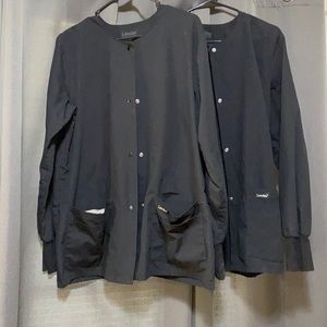 Two large lab jackets